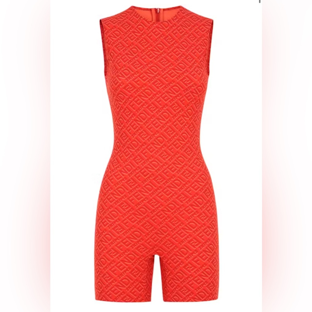 Fendi x SKIMS Sleeveless Mid Thigh Bodysuit